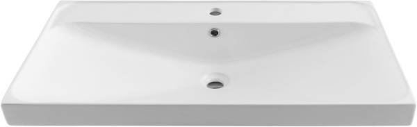 Раковина мебельная прямоугольная Aquanet Flash 00333269 керамика цвет белый