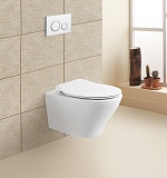 Унитаз подвесной BelBagno Acqua BB340CHR Rimless фаянс белый