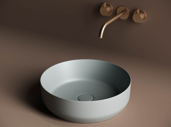 Раковина накладная круглая Ceramica Nova Element CN6022MH фарфор цвет серый матовый