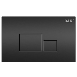 Кнопка смыва механическая D&amp;K Quadro DB1519025 цвет черный матовый