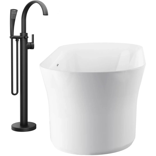 Смеситель для ванны Ravak Freedom X070435 напольный 
без термостата черный матовый