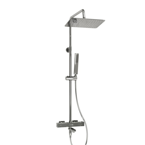 Душевая система со смесителем Wasserkraft  A199.069.103.010.CH Thermo монтаж настенная с термостатом хром