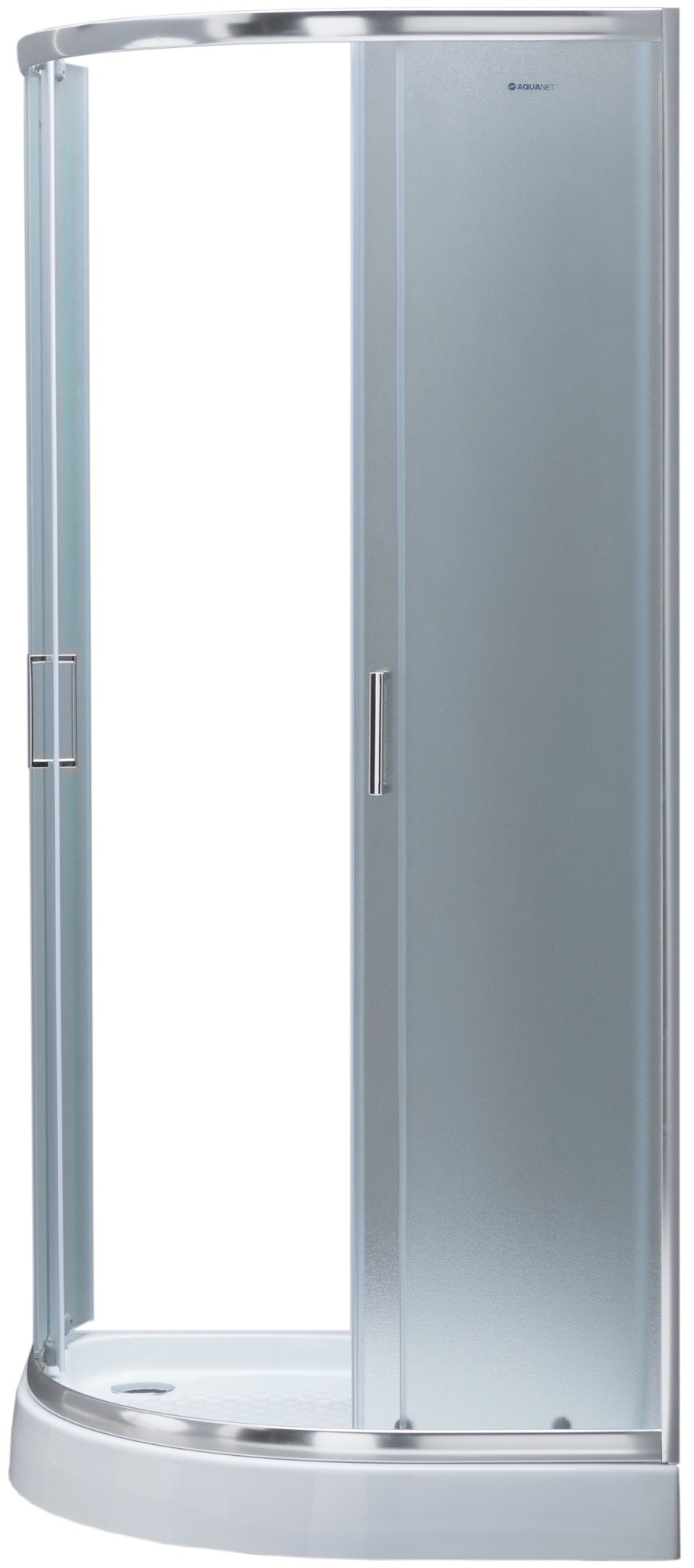 Душевой угол Aquanet  SE-900Q четверть круга  стекла матовые рифленые, профиль хром