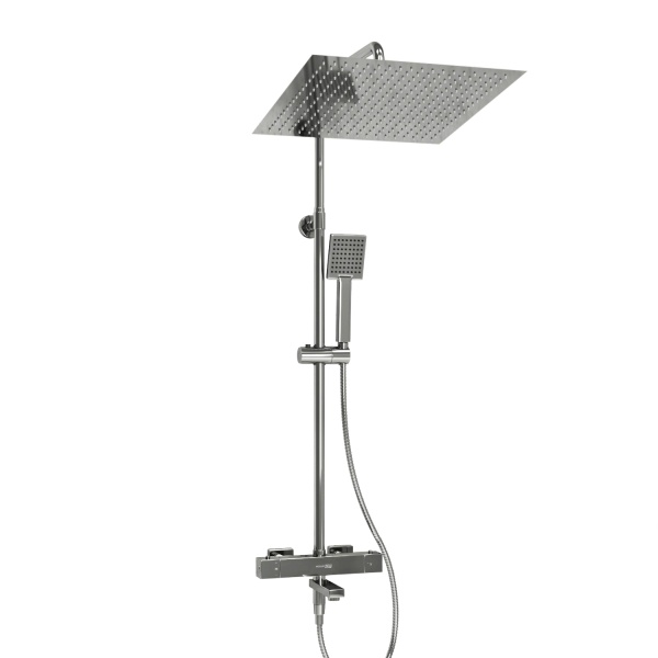 Душевая система со смесителем Wasserkraft  A199.119.141.010.CH Thermo монтаж настенная с термостатом хром