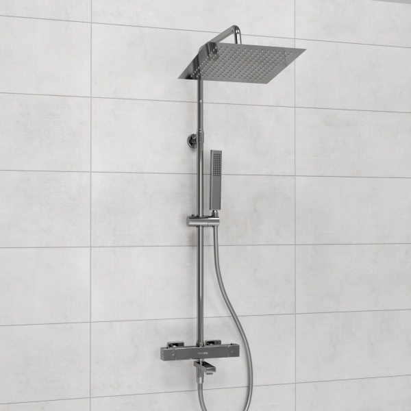 Душевая система со смесителем Wasserkraft  A199.118.103.087.CH Thermo монтаж настенная с термостатом хром
