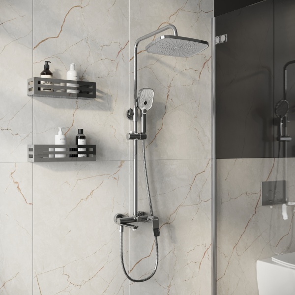 Душевая система со смесителем Grossman Advans 500.K35.09.100 монтаж настенная без термостата хром