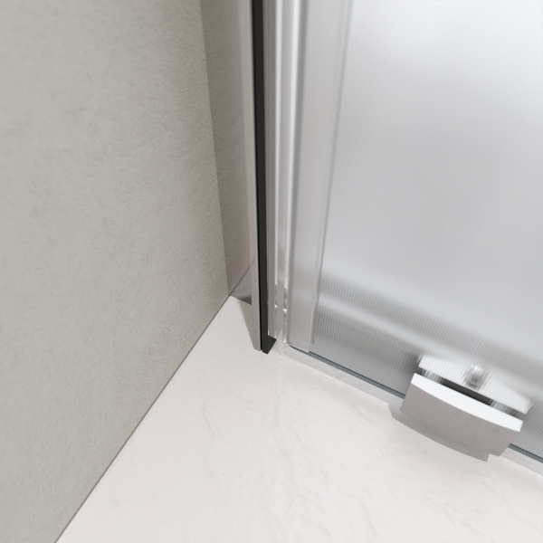 Душевая дверь BelBagno Luce LUCE-BF-1-120-P-Cr 120 см стекла рифленые, профиль хром