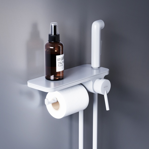 Гигиенический душ Damixa Jupiter 773500200 встраиваемый в стену белый матовый