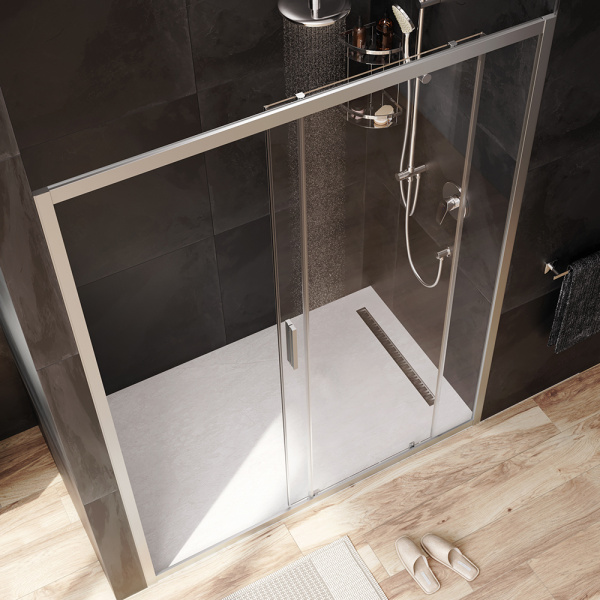 Душевая дверь Am.Pm Gem W90G-150-1-195MT 150 см стекла прозрачные, профиль хром