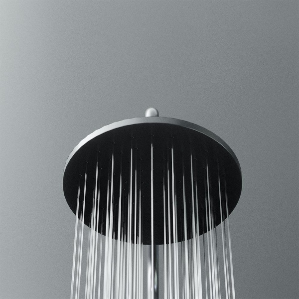 Душевая система со смесителем Damixa Option DX218091300 монтаж настенная с термостатом черный матовый