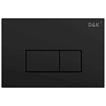 Кнопка смыва механическая D&amp;K Rhein DB1499025 цвет черный матовый