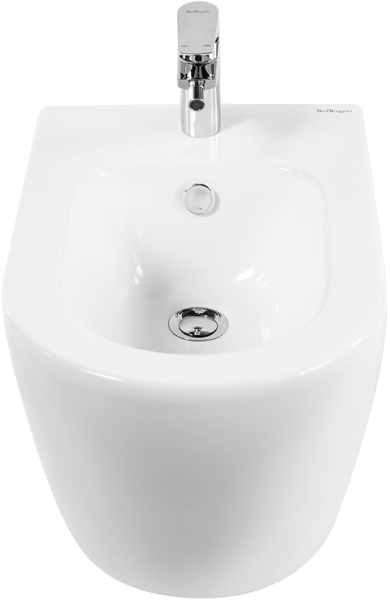 Биде приставное BelBagno Sfera-R BB2141B фаянс, цвет белый