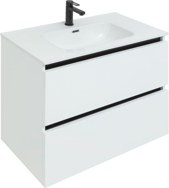 Раковина мебельная прямоугольная Aquanet Flat 00284029 керамика цвет белый