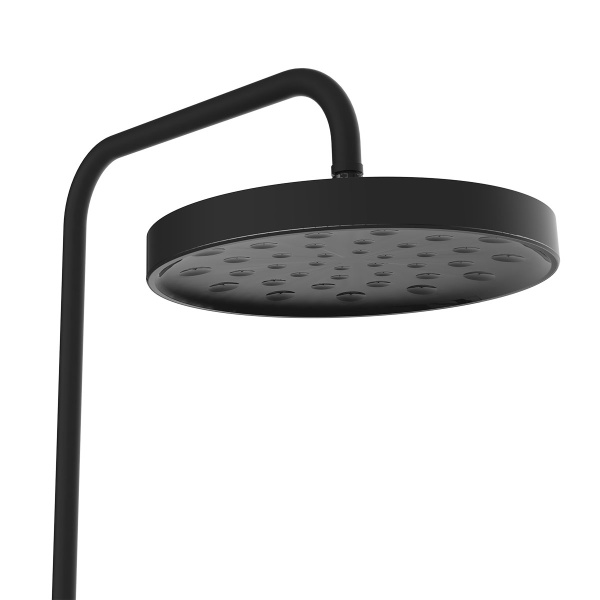 Душевая система со смесителем Vincea Inspire VSFS-3I12TMB монтаж настенная с термостатом матовый черный