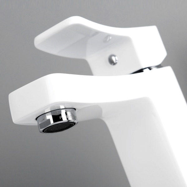 Смеситель для раковины Wasserkraft Aller 1063WHITE белый/хром