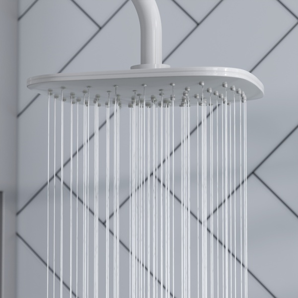 Душевая система без смесителя Damixa Eclipse 931000200 монтаж настенная без термостата белый