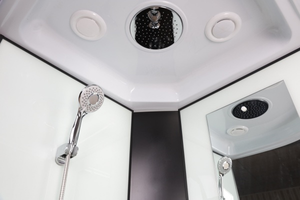 Душевая кабина с крышей Niagara Classic NG-6701-14 четверть круга  90x90 стекла прозрачные, профиль черный