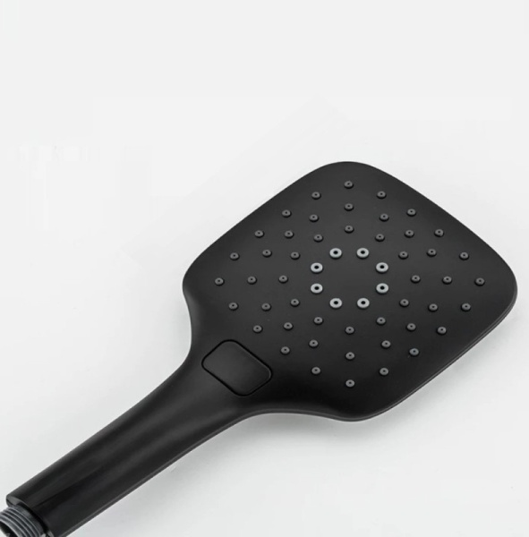 Душевая система со смесителем ALMAes Tena TVZ-1825 монтаж настенная без термостата черный матовый