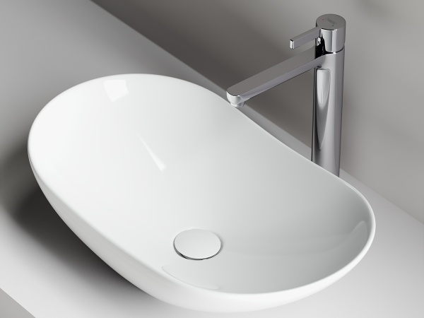 Раковина накладная овальная Ceramica Nova Element CN6015 фарфор цвет белый