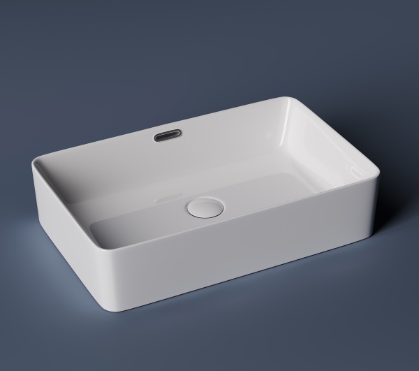 Раковина накладная прямоугольная Ceramica Nova Element CN5025 фарфор цвет белый