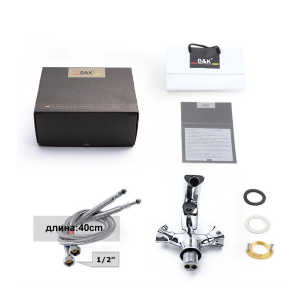 Смеситель для раковины D&amp;K Hessen.Grimm DA1382101 хром