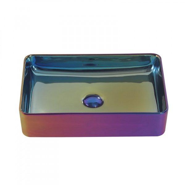 Раковина  прямоугольная Abber Rechteck AC2207Regen фаянс цвет хамелеон