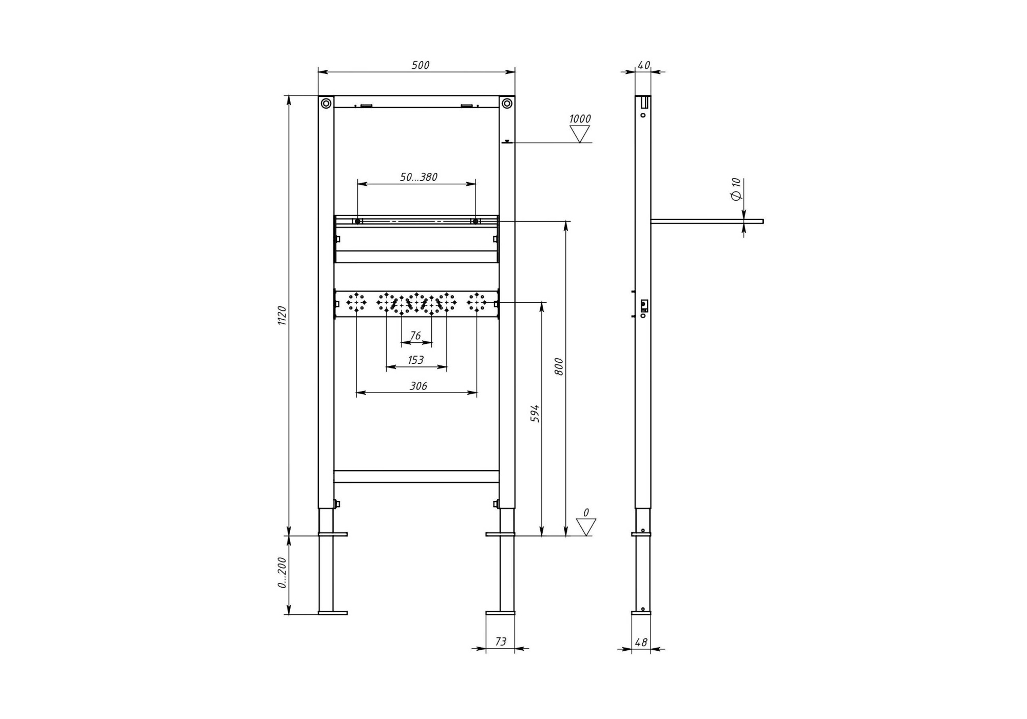 Инсталляция для раковины Акватек  INSR-0000001 