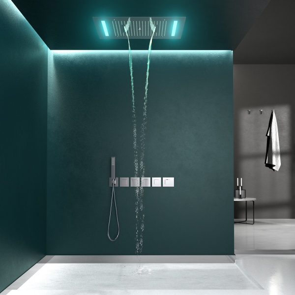 Душевая система со смесителем Timo Petruma SX-5229/00SM монтаж встраиваемая в стену с термостатом хром