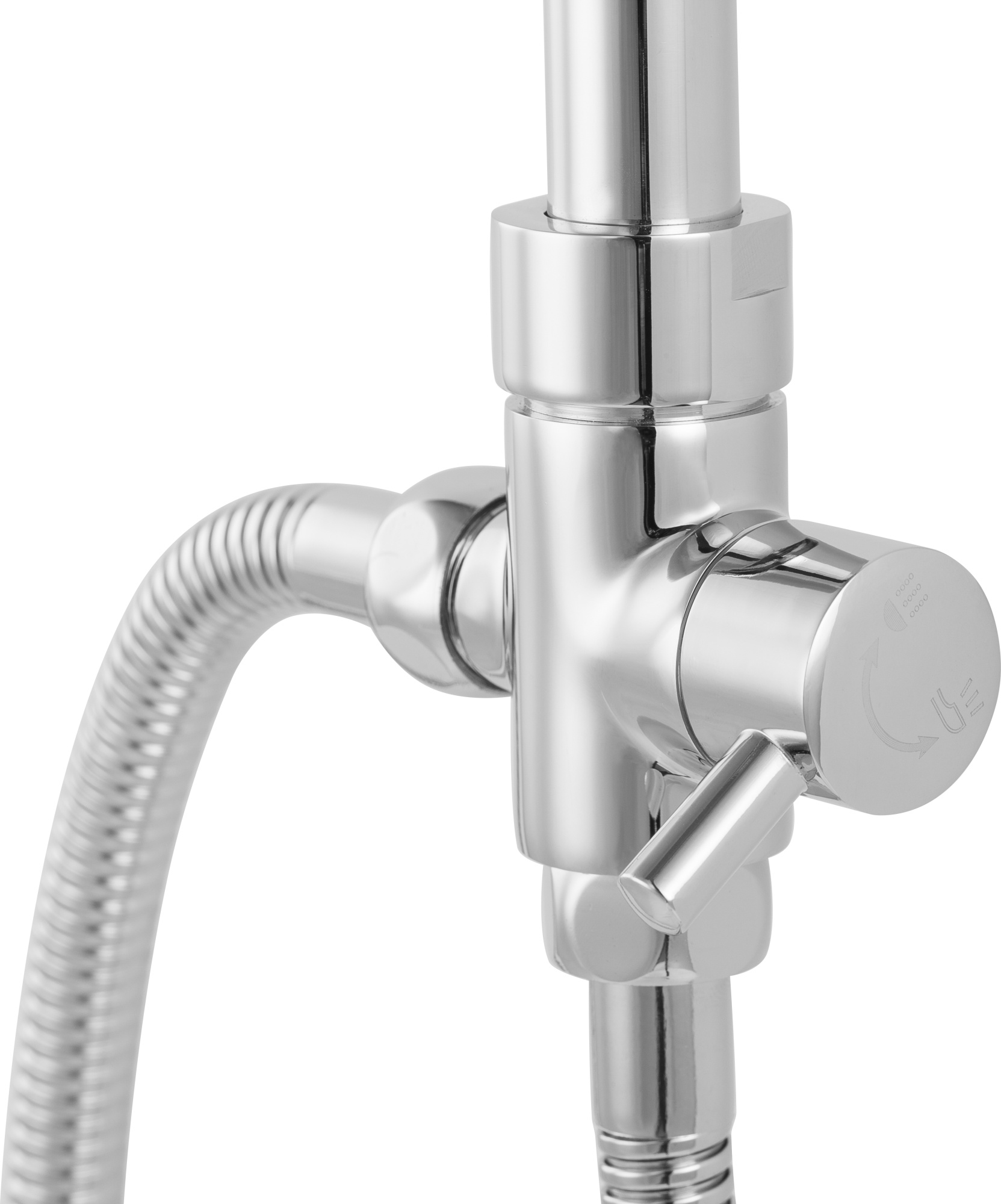 Душевая система без смесителя Bravat Fit D283CP-2-RUS монтаж  без термостата хром