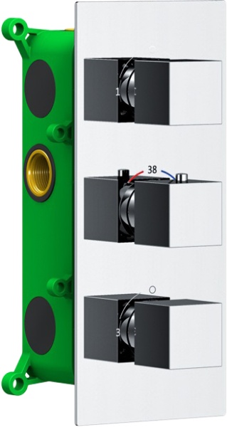 Душевая система со смесителем Timo Petruma SX-5079/00SM монтаж встраиваемая в стену с термостатом хром