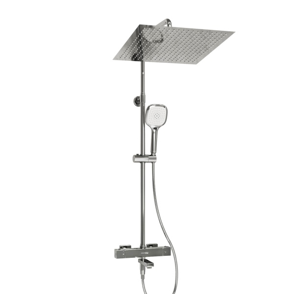 Душевая система со смесителем Wasserkraft  A199.119.065.010.CH Thermo монтаж настенная с термостатом хром