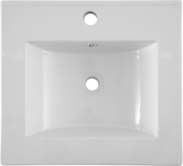 Раковина мебельная квадратная  Aquanet Flat 00303190 керамика цвет белый