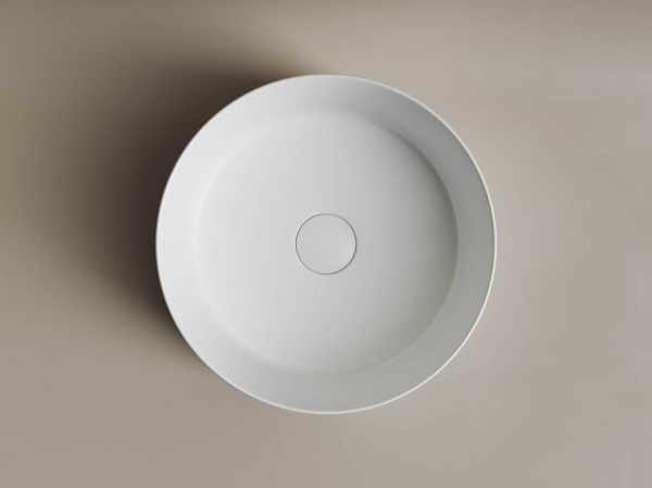 Раковина накладная круглая Ceramica Nova Element CN6032MW фарфор цвет белый матовый