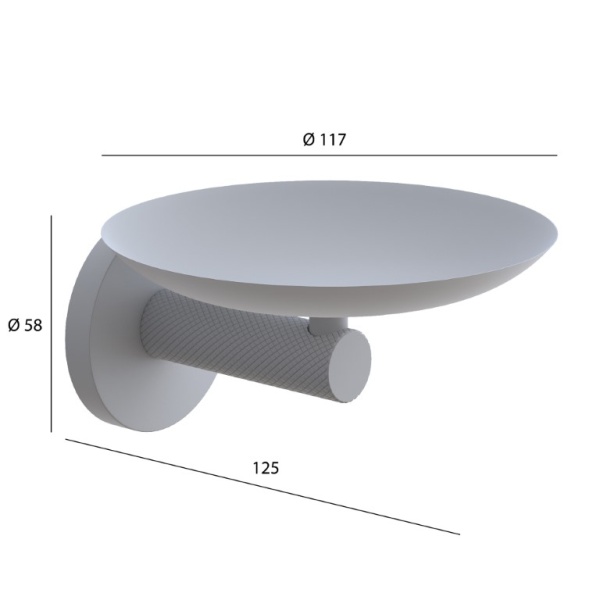 Мыльница Boheme Uno 10973-G настенная цвет Gold