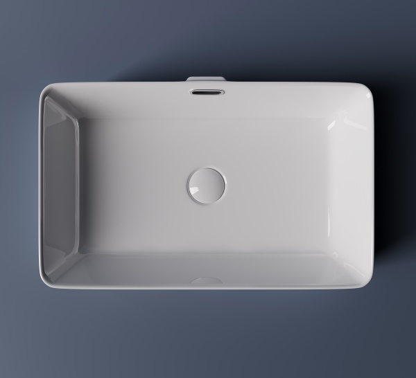 Раковина накладная прямоугольная Ceramica Nova Element CN5025 фарфор цвет белый