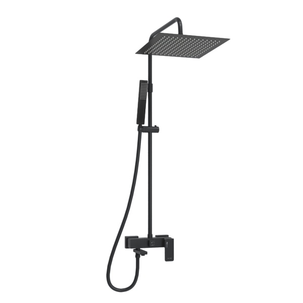 Душевая система со смесителем Wasserkraft  A277.162.218.BM монтаж настенная без термостата черный