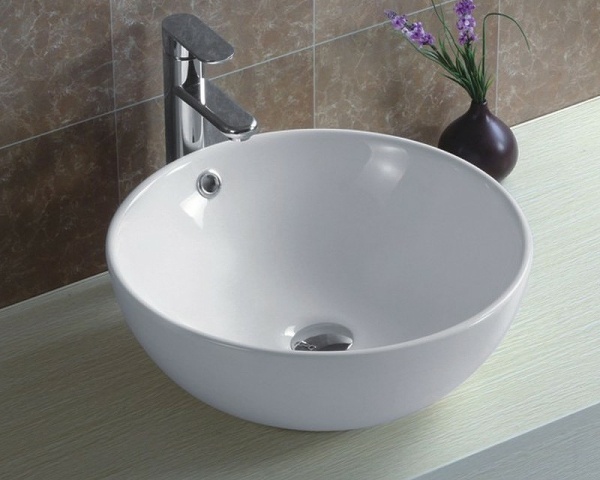 Раковина  круглая Esbano TOPAZ ESRNTOPA фаянс цвет белый