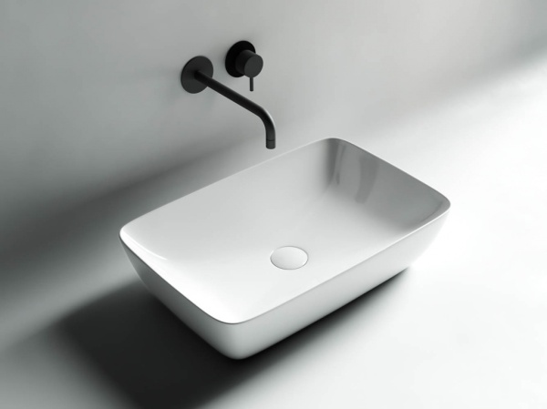 Раковина накладная прямоугольная Ceramica Nova Form CN2003 фарфор цвет белый