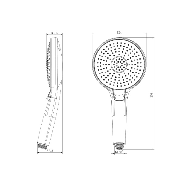 Лейка для душа Lemark  LM8117C хром 