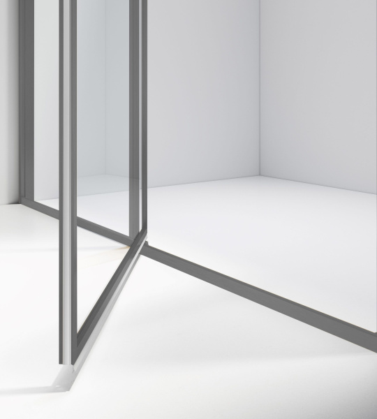 Душевая дверь Vincea Slim VDP-4SL120CLGM 120 см стекла прозрачные, профиль вороненая сталь