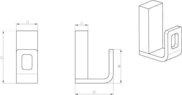 Крючок для полотенец Boheme Q 10946-G-B латунь