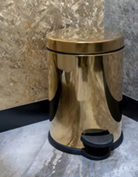 Ведро для мусора Boheme Imperiale 10426 напольное цвет Gold
