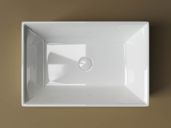 Раковина накладная прямоугольная Ceramica Nova Element CN5013 фарфор цвет белый