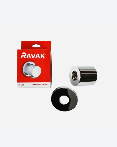 Шланговое соединение Ravak  X07P004 хром 