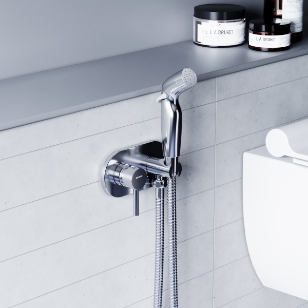 Гигиенический душ Damixa Option 212000000 встраиваемый в стену хром