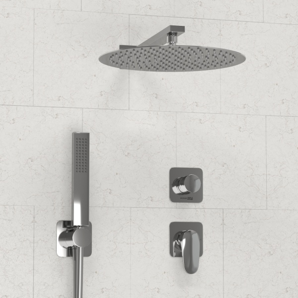 Душевая система со смесителем Wasserkraft Weida 3100 A3151.268.090.116.271.087.103 монтаж встраиваемая в стену без термостата хром