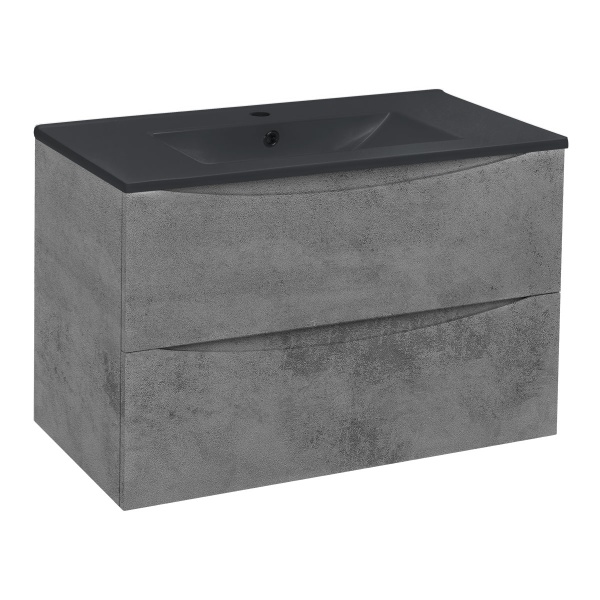 Тумба  подвесная Vincea Mia VMC-2MC750BT 75 см  2 ящика цвет Beton 