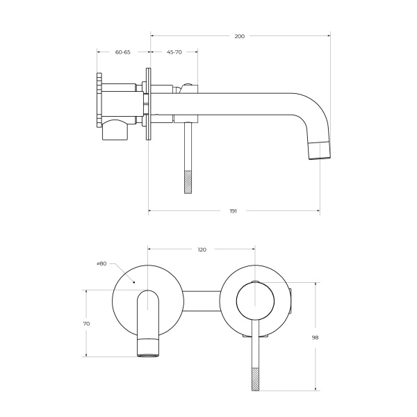 Смеситель для раковины Cezares Relax RELAX-BLI2-1-01-W0 хром
