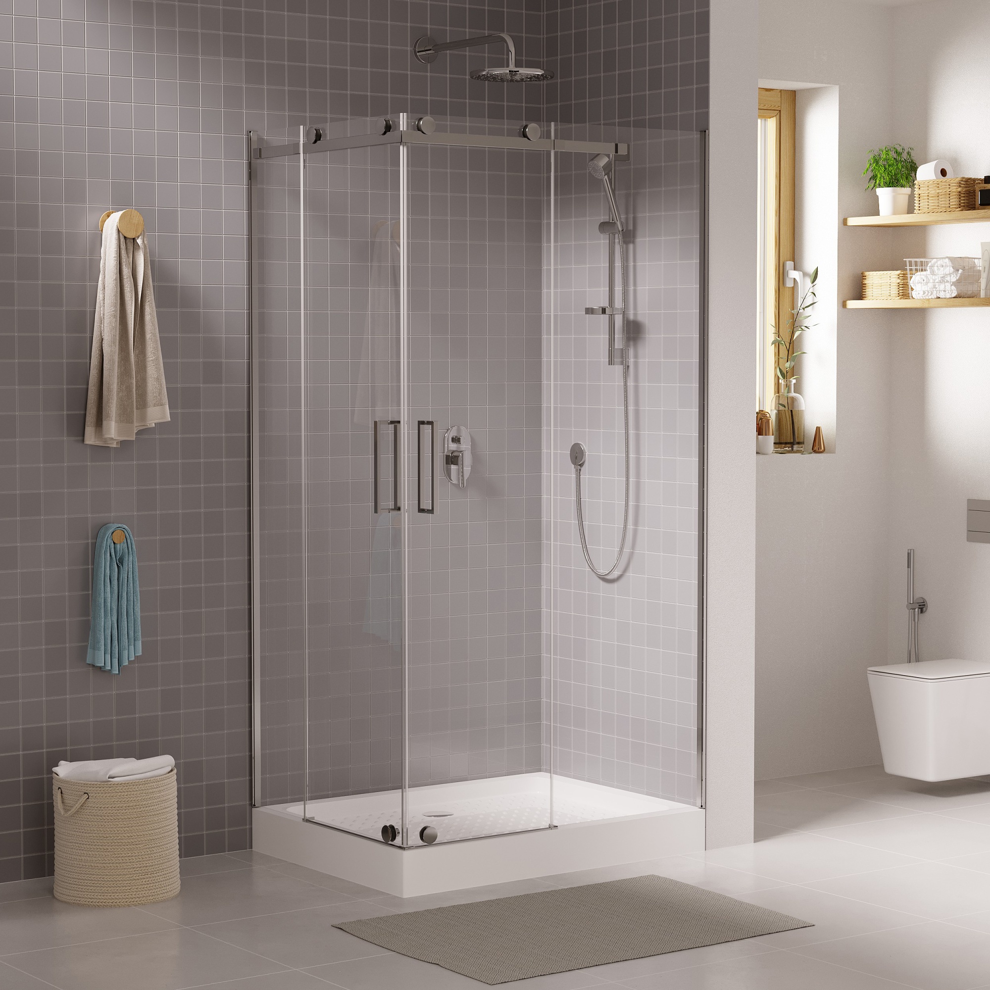 Душевой угол Grossman Cosmo GR-1120R прямоугольная  стекла , профиль 