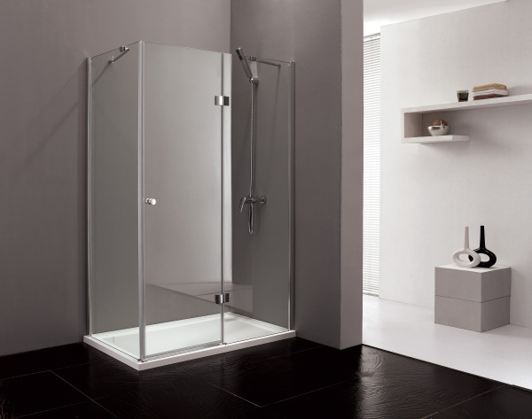 Душевой угол Cezares Verona VERONA-AH-1-120/100-C-Cr прямоугольная  стекла , профиль 